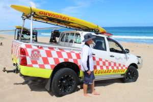 A Sutherland Shire Life Guard on duty